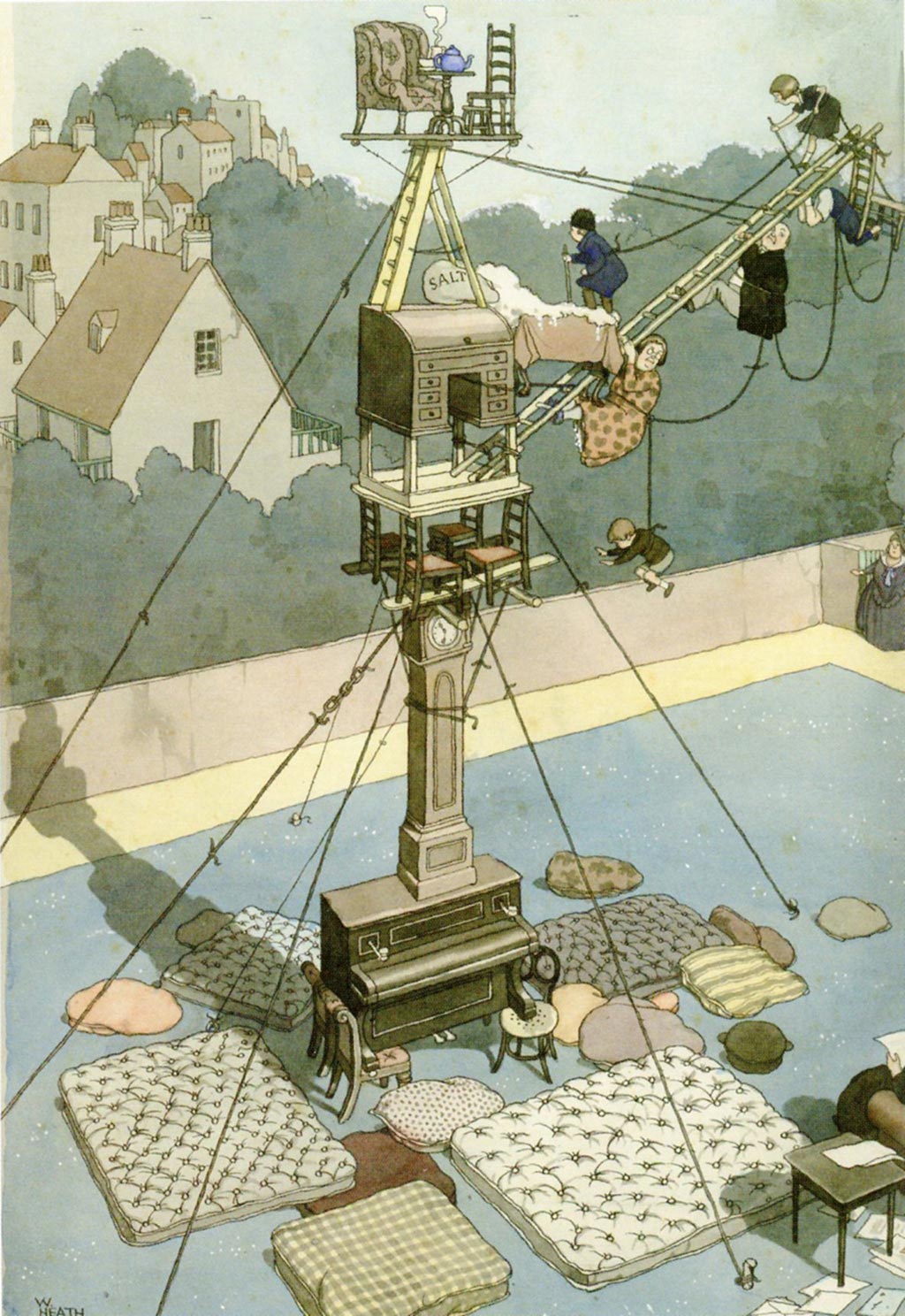 william_heath_robinson_inventions_carrying_out_the_correspondance_1928