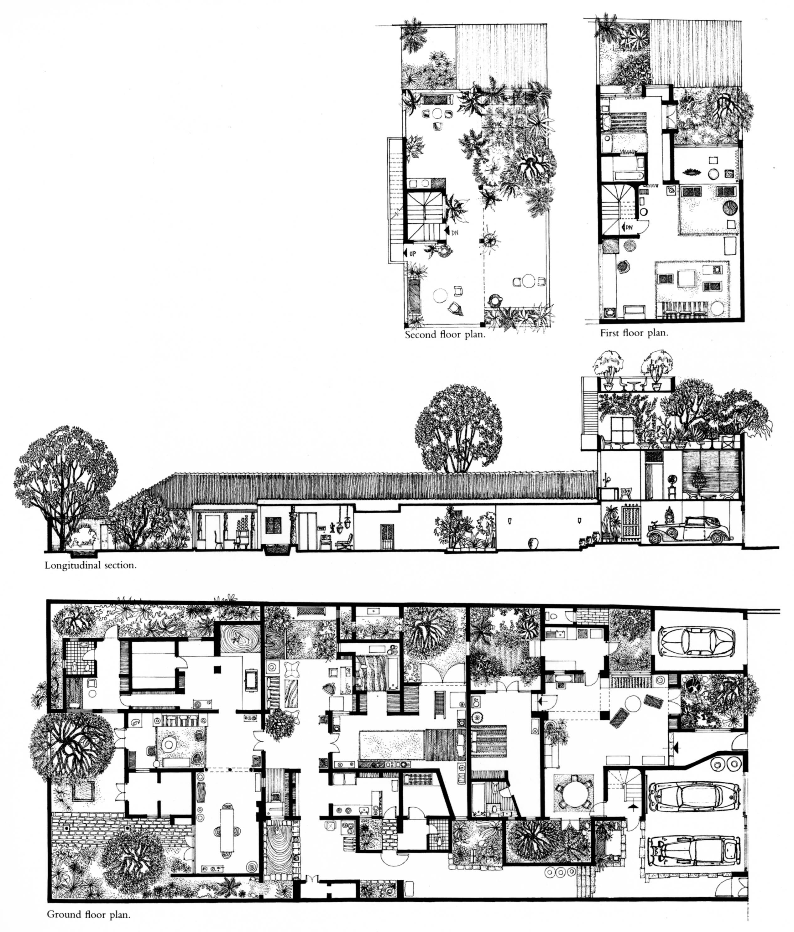 Extended Sequence Of Flowing Spaces 33rd Lane Geoffrey Bawa s House In Colombo Sri Lanka