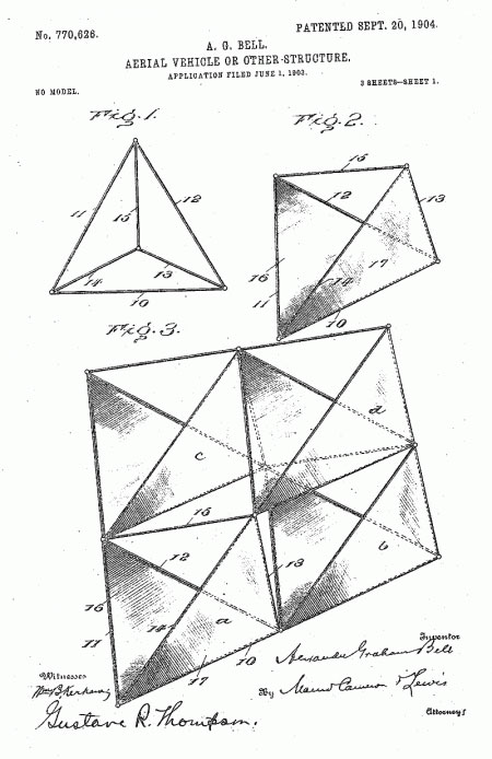 Graham Bell's Tetrahedral Kites Patent