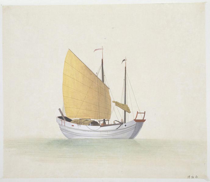 Rice and salt were the two staple food items transported in purpose-built boats like this one.