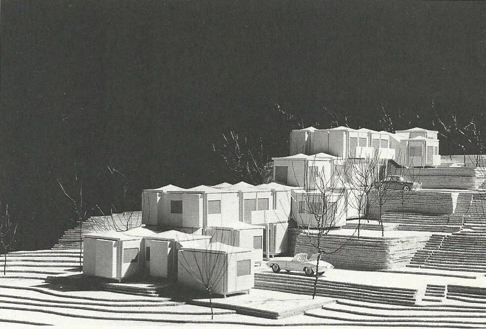 Village Housing (agglomeration of prefabricated capsules), 1964