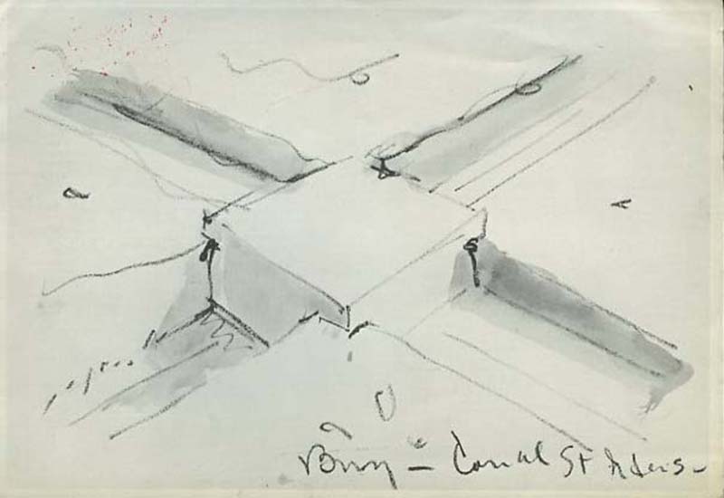  Claes Oldenburg, Proposed Monument for the Intersection of Canal Street and Broadway, N.Y.C, 1965