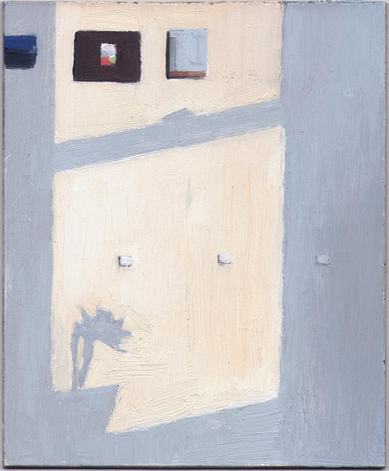 Light on the Wall 2014, Oil on Panel, 7 x 5 3/4"