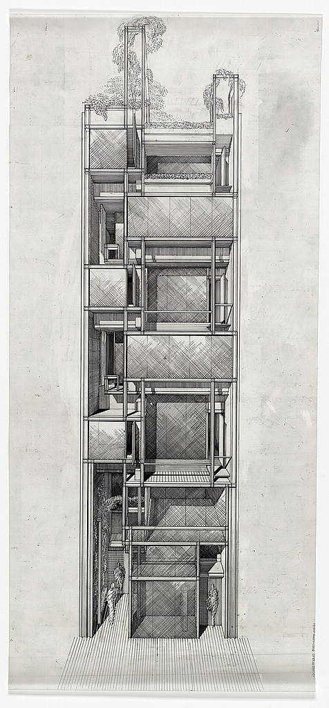 [Modulightor, Inc., and Rudolph Foundation, 246 East 58th Street, New York City. 1989, Perspective. Rendering]