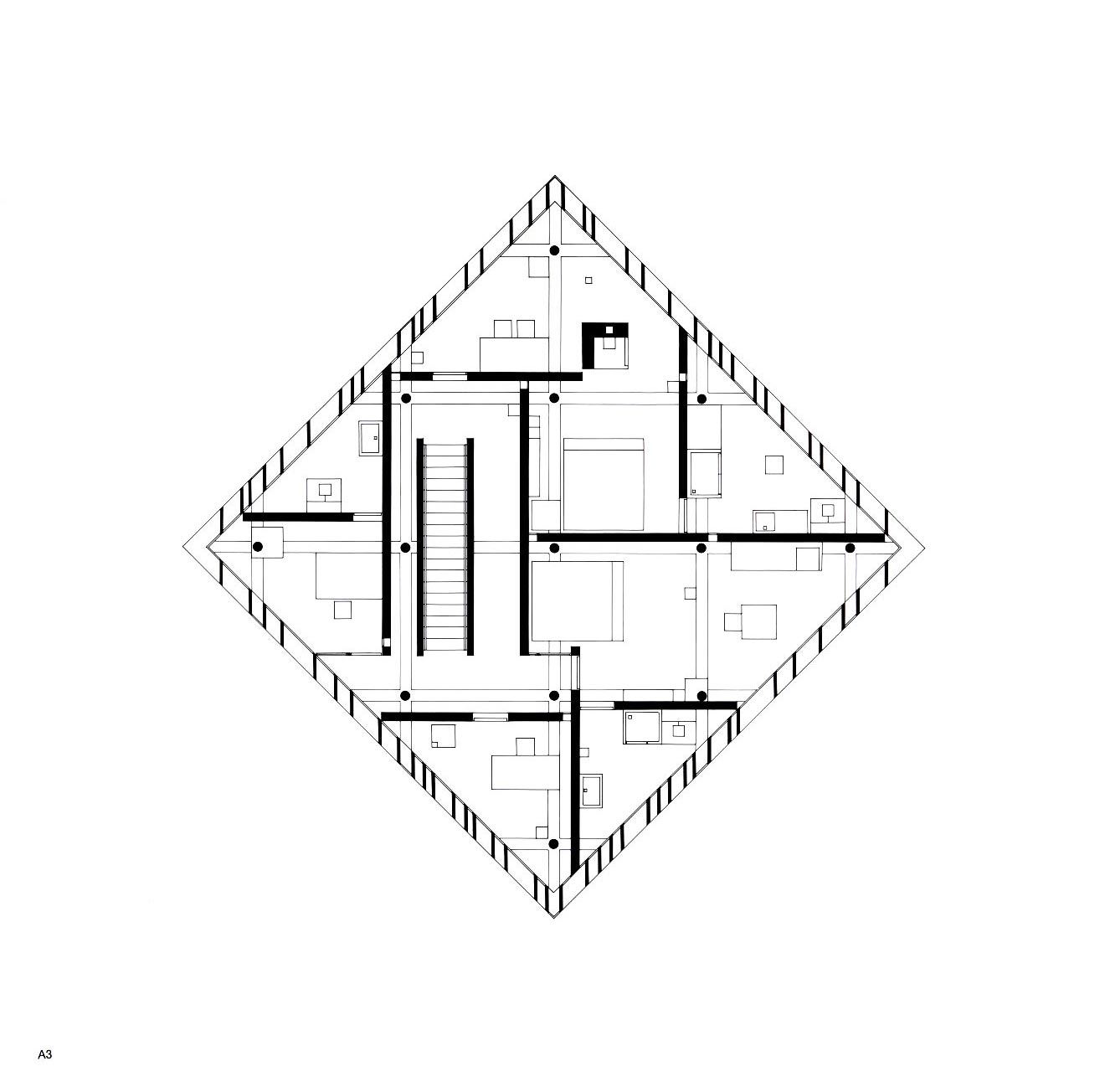 John Hejduk’s Diamond House A (1963-1967) – SOCKS
